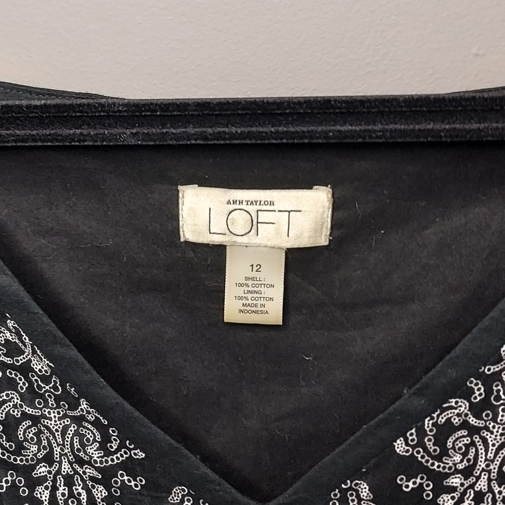 Loft, black & white size 12 dress - Picture 6 of 6